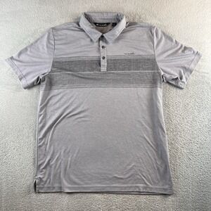 Travis Matthew Miss the Boat Golf Polo Mens XL Gray Preppy READ